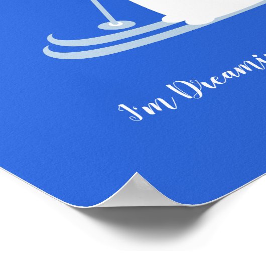 Poster Rêver d'un Noël blanc - Souris de ski (Coin)