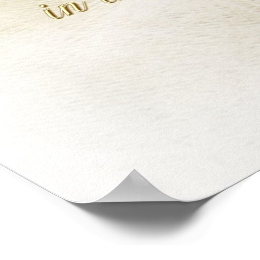 Poster Rêver en blanc (Coin)