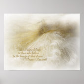 Poster Rêver en blanc (Devant)