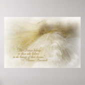 Poster Rêver en blanc (Devant)