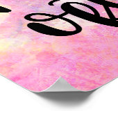 Poster Rêver Gros Travail Dur Prière Souvent (Coin)