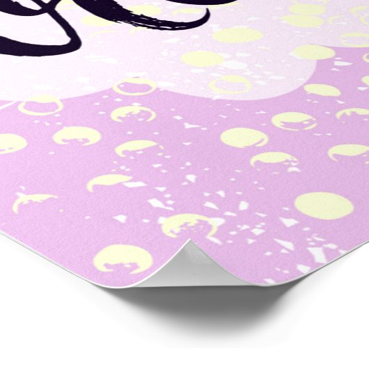 Poster Rêver rose (Coin)