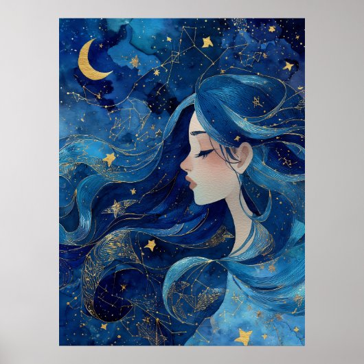 Poster Rêver sous les étoiles - Déesse (Devant)