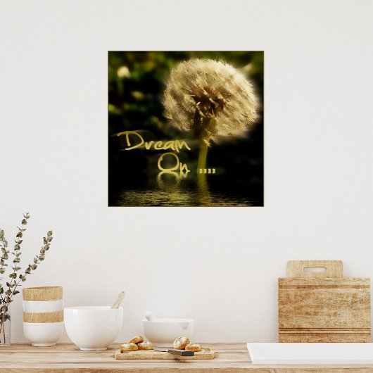 Poster rêver sur (Cuisine)