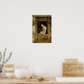 Poster Rêver sur le rebord de la fenêtre (Cuisine)