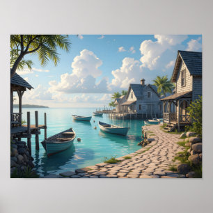 Poster Rêverie côtière