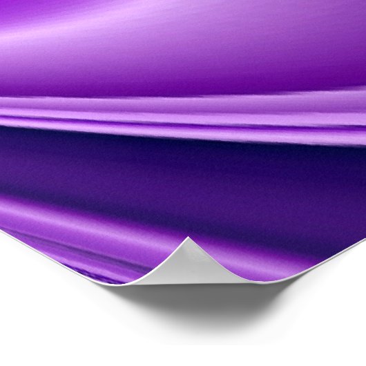 Poster Rêves arc-en-ciel à fleurs violettes (Coin)