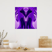 Poster Rêves arc-en-ciel violet 3D, Alien (Cuisine)