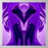 Poster Rêves arc-en-ciel violet 3D, Alien (Devant)