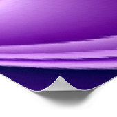 Poster Rêves d'arc-en-ciel de fleurs violettes (Coin)
