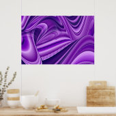 Poster Rêves d'arc-en-ciel de fleurs violettes (Cuisine)