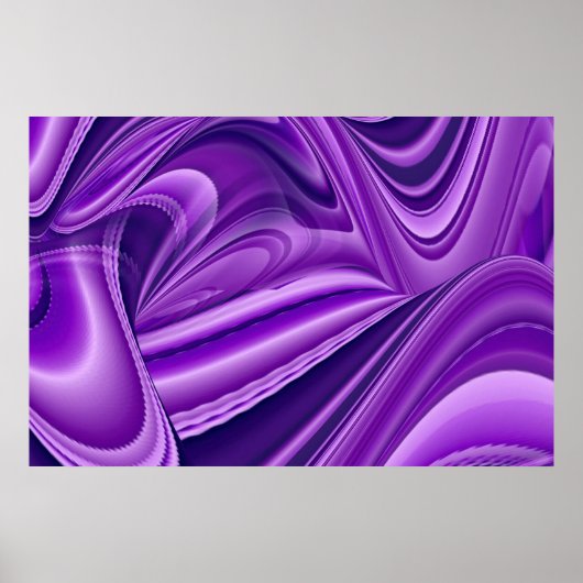Poster Rêves d'arc-en-ciel de fleurs violettes (Devant)