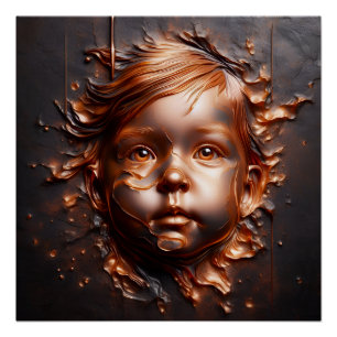 Poster Rêves de cuivre d'innocence