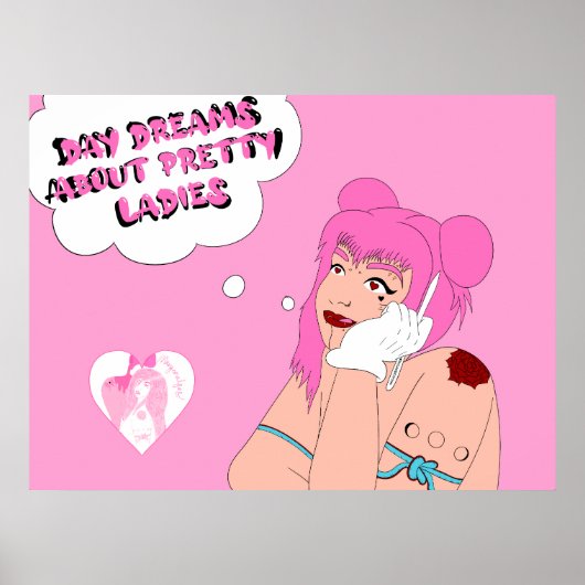 Poster Rêves de jour sur les jolies dames (Devant)