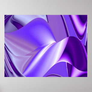 Poster Rêves de neige violette, Art de arc-en-ciel de fan