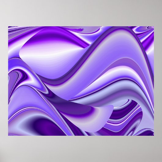 Poster Rêves de neige violette, Imaginaire Abstrait Arc-e (Devant)