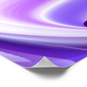 Poster Rêves de neige violette, Imaginaire Abstrait Arc-e (Coin)