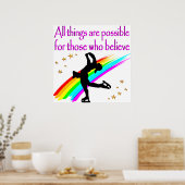 POSTER RÊVES DE PATINAGE DE FIGURE (Cuisine)