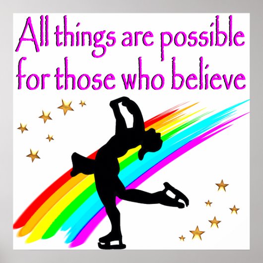 POSTER RÊVES DE PATINAGE DE FIGURE (Devant)