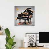 Poster Rêves de piano Whimsical (Bureau à domicile)