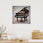 Poster Rêves de piano Whimsical (Cuisine)