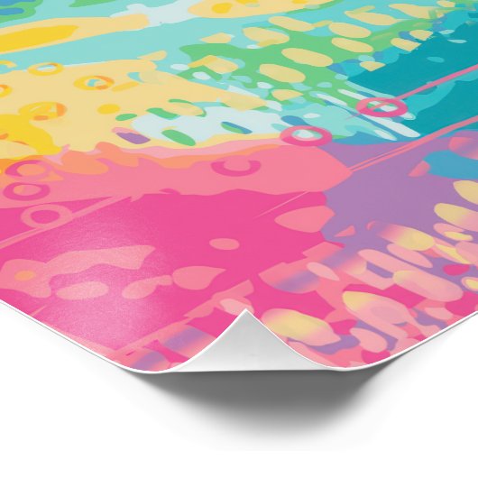 Poster Rêves de piscine à marée tropicale (Coin)