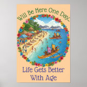 Poster Rêves de vacances tropicales (Devant)