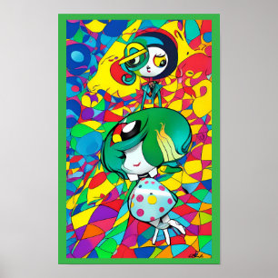 Poster Rêves d'une enfance caricaturée