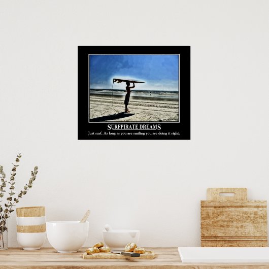 Poster rêves surfaits (Cuisine)