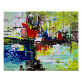 Poster "Rêves Vifs", Art Abstrait (Devant)