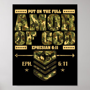 Poster Revêtez la pleine armure de Dieu - Religieux chrét