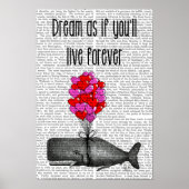 Poster Rêvez comme si vous vivez pour toujours (Devant)