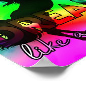 Poster Rêvez comme une Licorne ! - Conception lumineuse e (Coin)