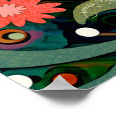 Poster Revigorer Floral Plutôt Inspirant (Coin)