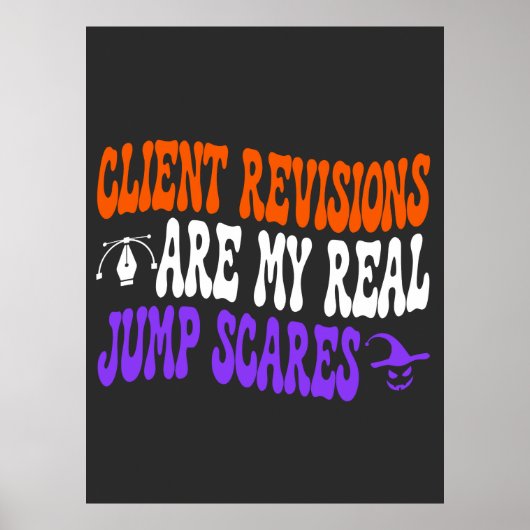 Poster Révisions drôles de client d'Halloween de concepte (Devant)