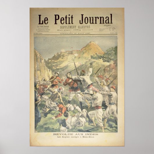 Poster Révolte en Inde (Devant)