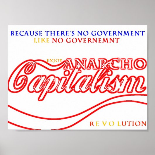 Poster Révolution capitaliste anarchique (Devant)