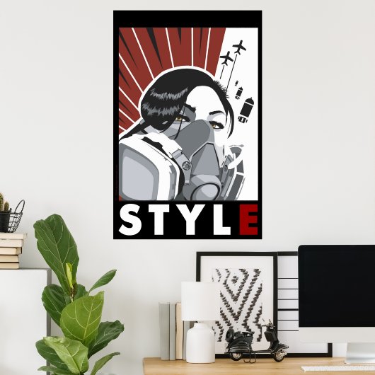 Poster révolution de l'art (Bureau à domicile)