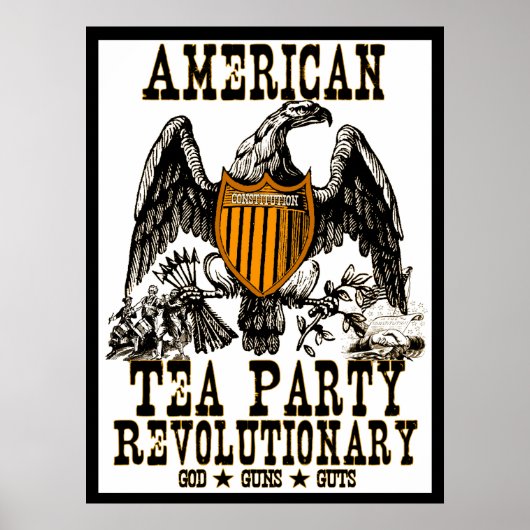 Poster Révolution du Tea Party (Devant)