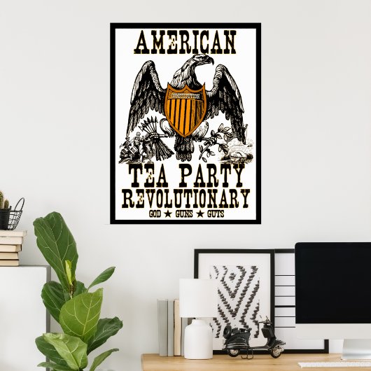 Poster Révolution du Tea Party (Bureau à domicile)