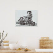 Poster "Révolution industrielle" Dessin d'encre de Locomo (Cuisine)