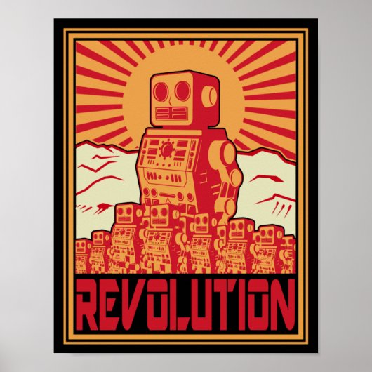 Poster révolution robotique (Devant)