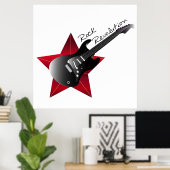 Poster Révolution rock (Bureau à domicile)
