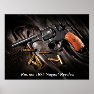 Poster Revolver 1895 de Nagant de Russe