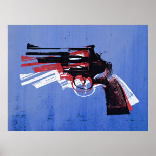 Poster Revolver on White