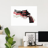 Poster Revolver on White (Bureau à domicile)