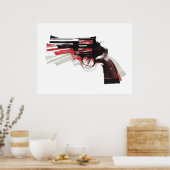 Poster Revolver on White (Cuisine)