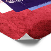 Poster Revolver sur rouge (Coin)