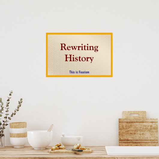 Poster Rewriting History (Cuisine)