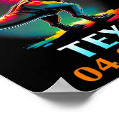 Poster Rex Dinosaur Texas Total Solar Eclipse 2024 (Coin)